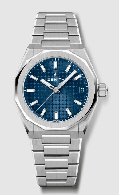 Replica Zenith Watch Defy Skyline 36 Steel Blue 03.9400.670.51.I001